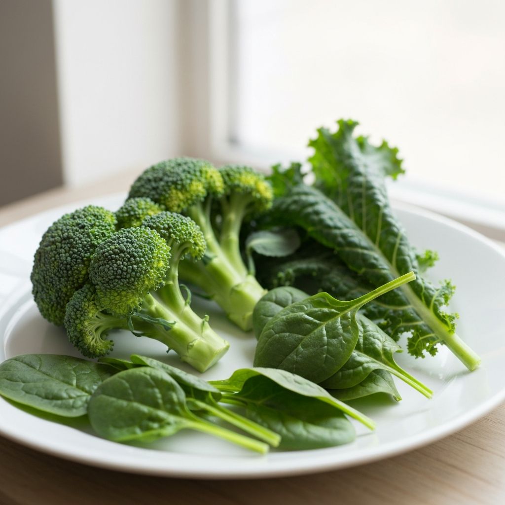 Fresh green vegetables